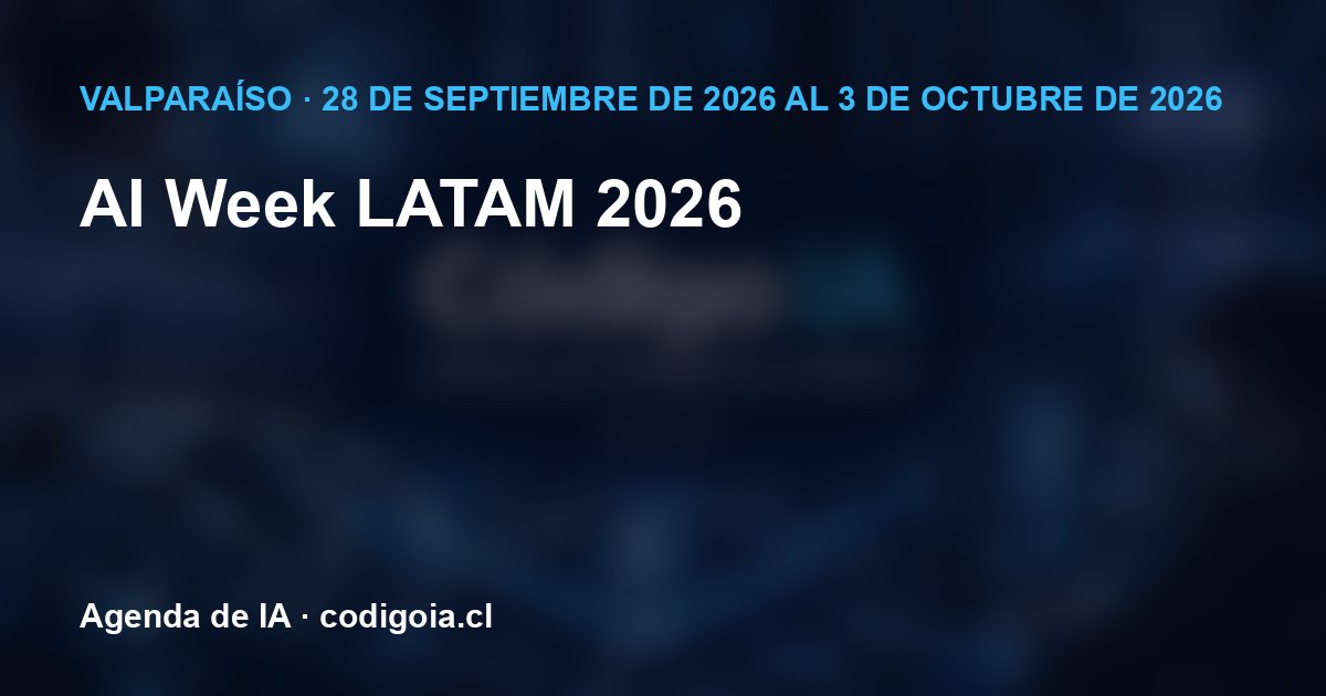 Imagen de Código IA con el nombre y la fecha del evento; no es una fotografía del encuentro.