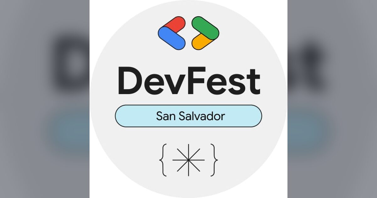 Imagen oficial del evento, difundida por GDG San Salvador (Google Developer Groups).