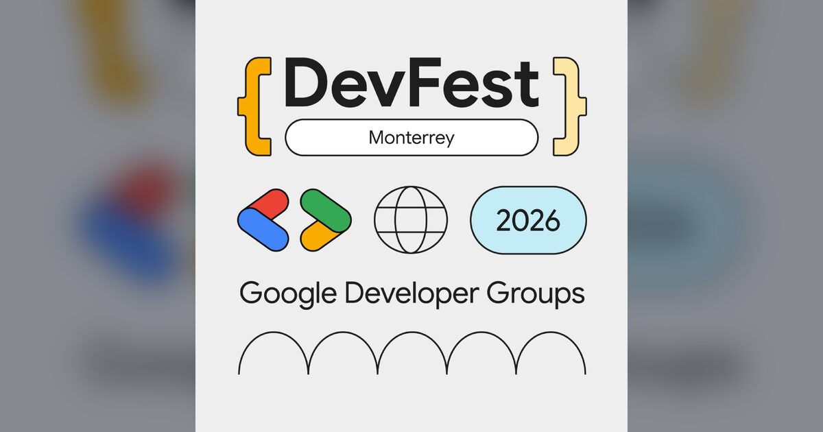 Imagen oficial del evento, difundida por GDG Monterrey (Google Developer Groups).