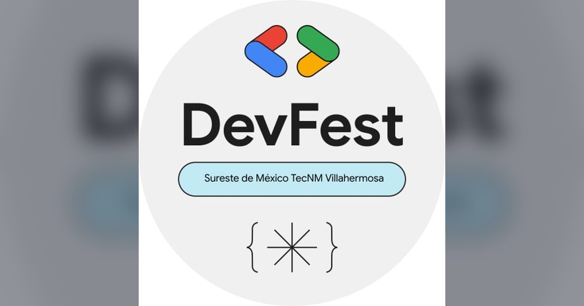 Imagen oficial del evento, difundida por GDG Villahermosa (Google Developer Groups).