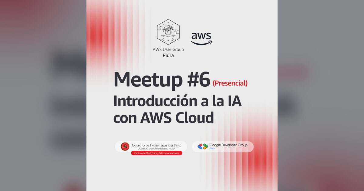 Imagen oficial del evento, difundida por GDG Piura (Google Developer Groups).