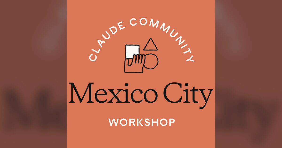 Imagen oficial del evento, difundida por Claude Community Events.