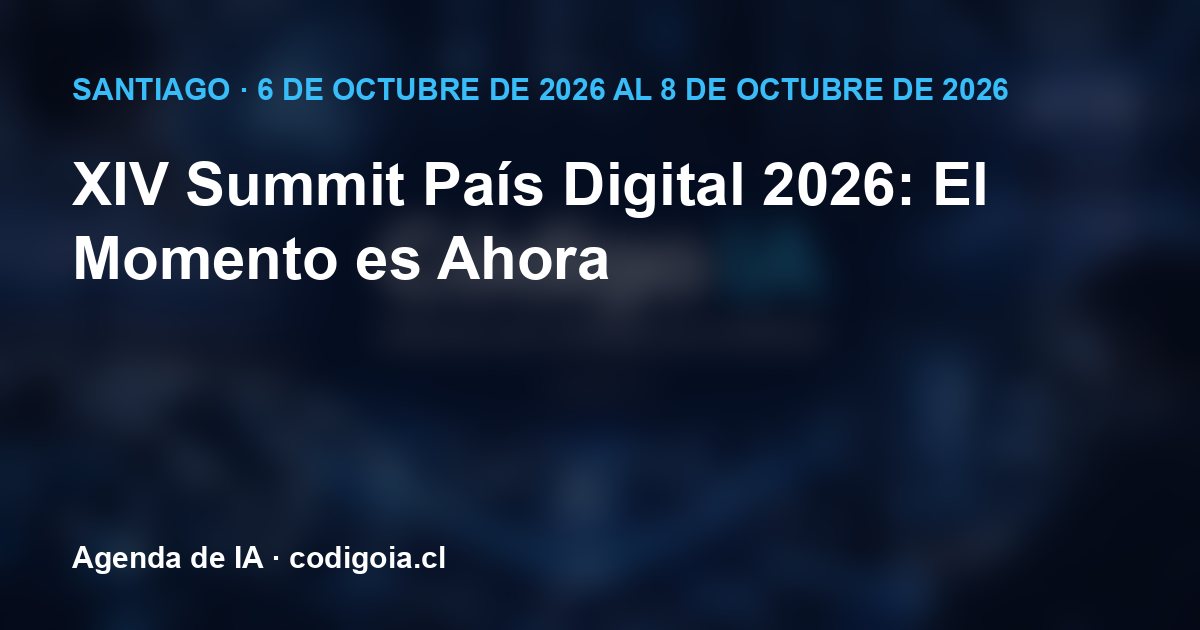 Imagen de Código IA con el nombre y la fecha del evento; no es una fotografía del encuentro.