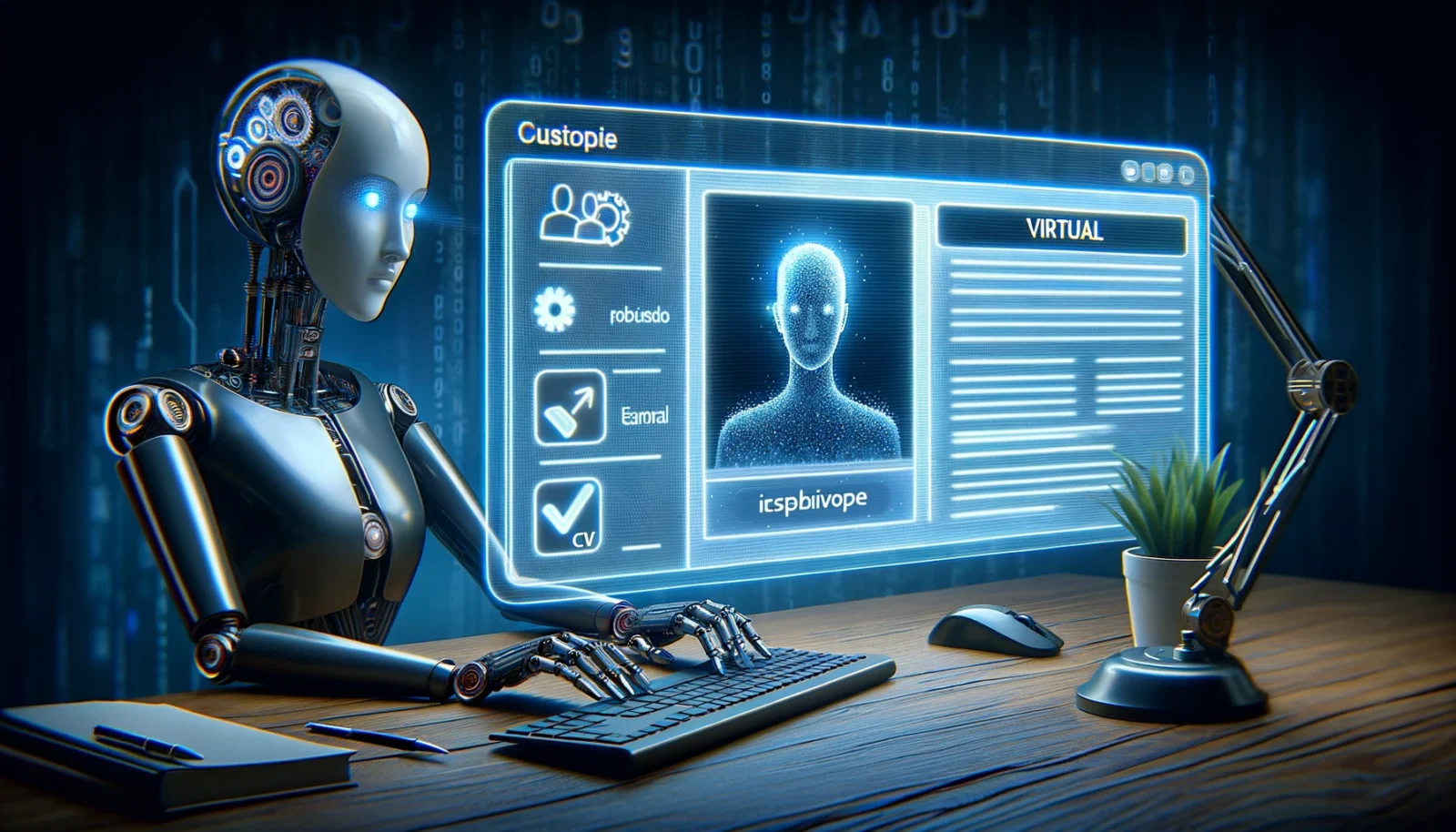 DALL·E-2024-03-24-01.56.24-La-imagen-captura-la-esencia-de-utilizar-la-inteligencia-artificial-en-la-busqueda-de-empleo-mostrando-un-teclado-y-una-pantalla-que-despliega-un-CV-