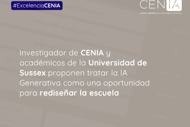 Educación frente a la IA: científicos de CENIA proponen rediseñar la escuela