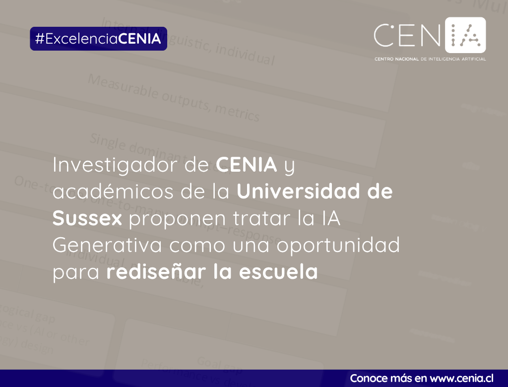 Educación frente a la IA: científicos de CENIA proponen rediseñar la escuela