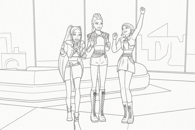 Cómo crear páginas para colorear de Las Guerreras K-pop con Gemini de Google