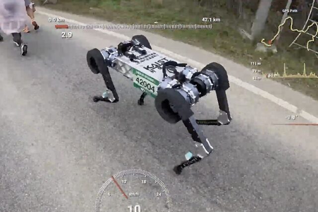 Robot cuadrúpedo completa una maratón en Corea del Sur con una sola carga de batería