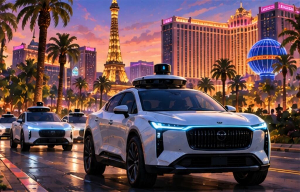 Waymo lanza robotaxis sin conductor en Las Vegas con furgonetas Zeekr