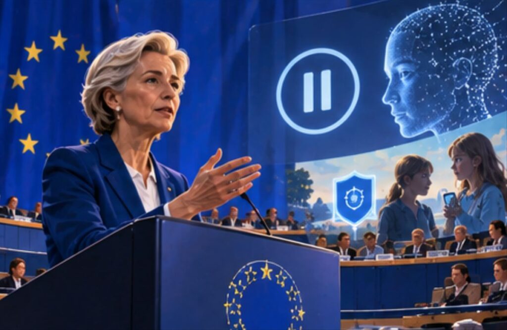 Von der Leyen se alinea con CEOs: hay que desacelerar la IA