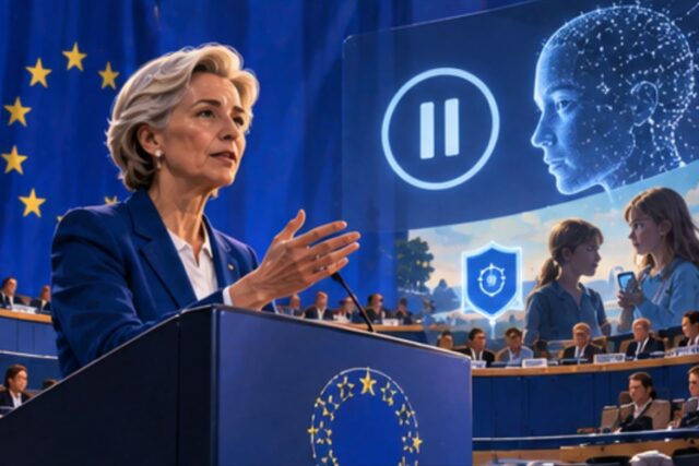 Von der Leyen se alinea con CEOs: hay que desacelerar la IA