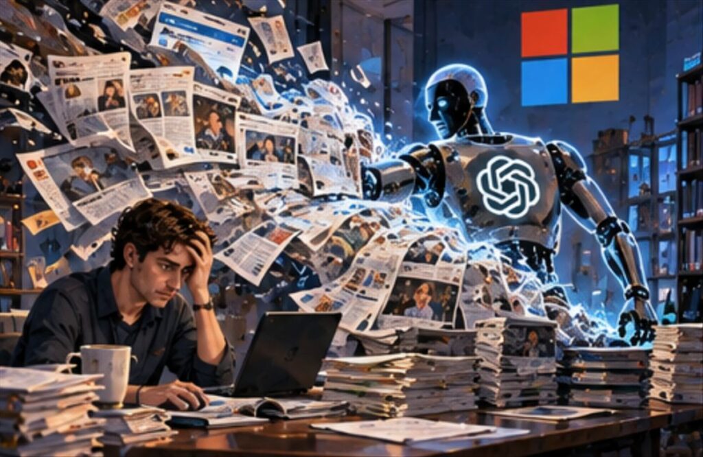 Ejecutivos de Microsoft y OpenAI calificaban de ‘robo’ el entrenamiento con artículos