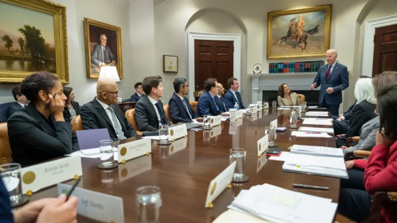 Gigantes de la IA se comprometen en la Casa Blanca a vigilarse entre sí