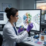 Proteasas diseñadas con IA cortan proteínas asociadas a enfermedades neurológicas